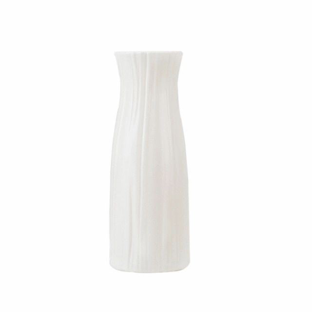 Plastic Vase White Imitation Ceramic