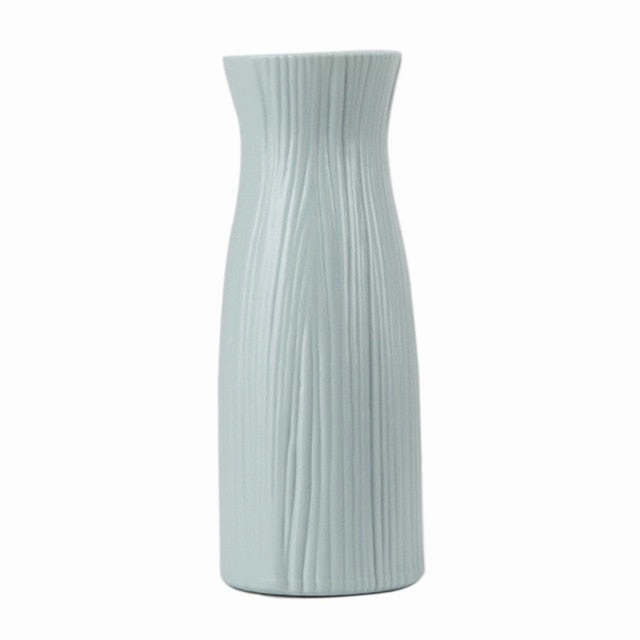 Plastic Vase White Imitation Ceramic