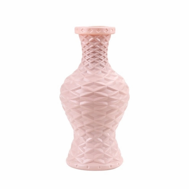 Plastic Vase White Imitation Ceramic