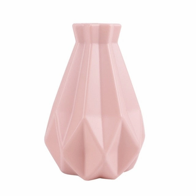 Plastic Vase White Imitation Ceramic