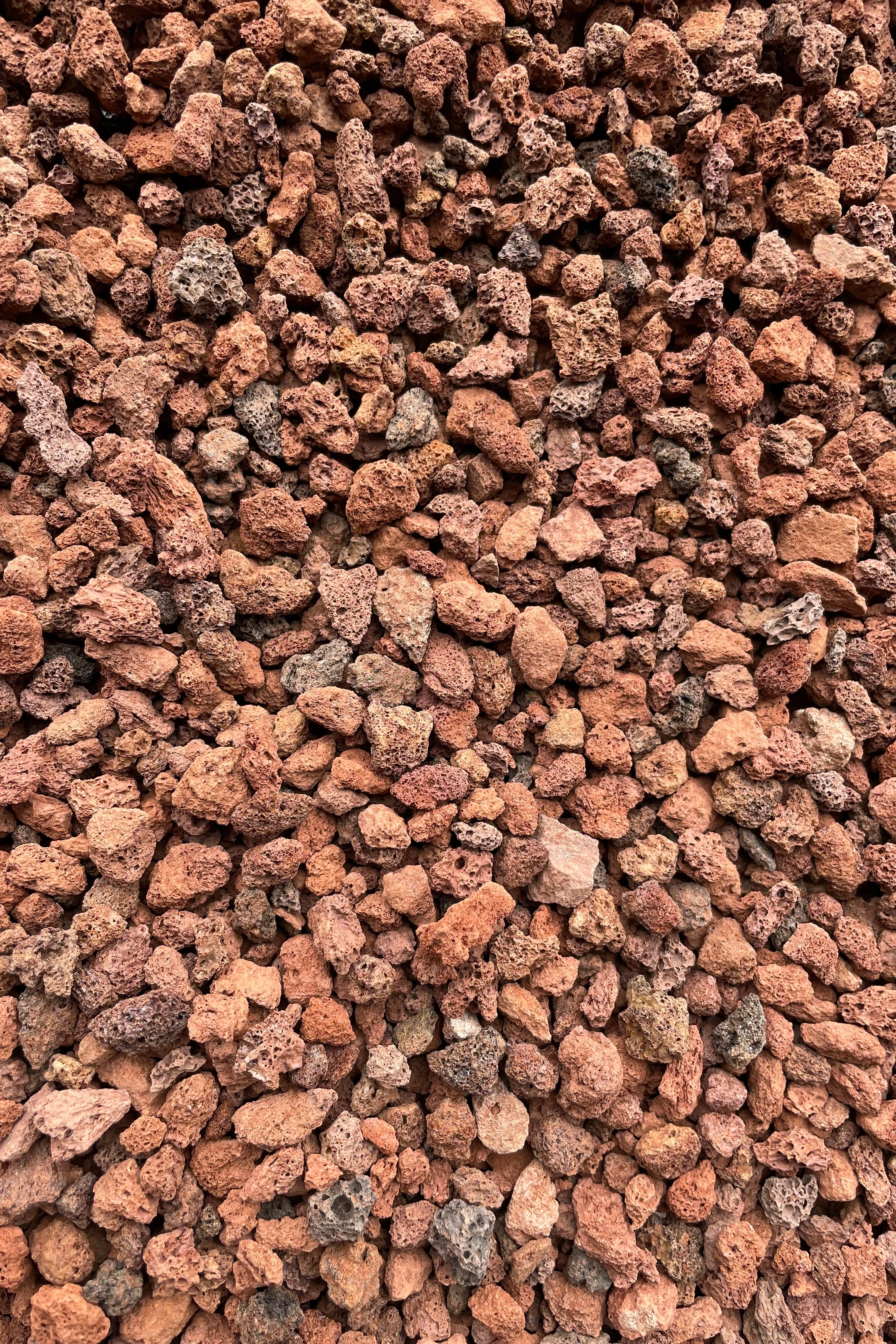 Pop-up bag lava rock