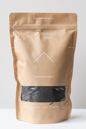 Pop-up bag of charcoal,potted plant decor