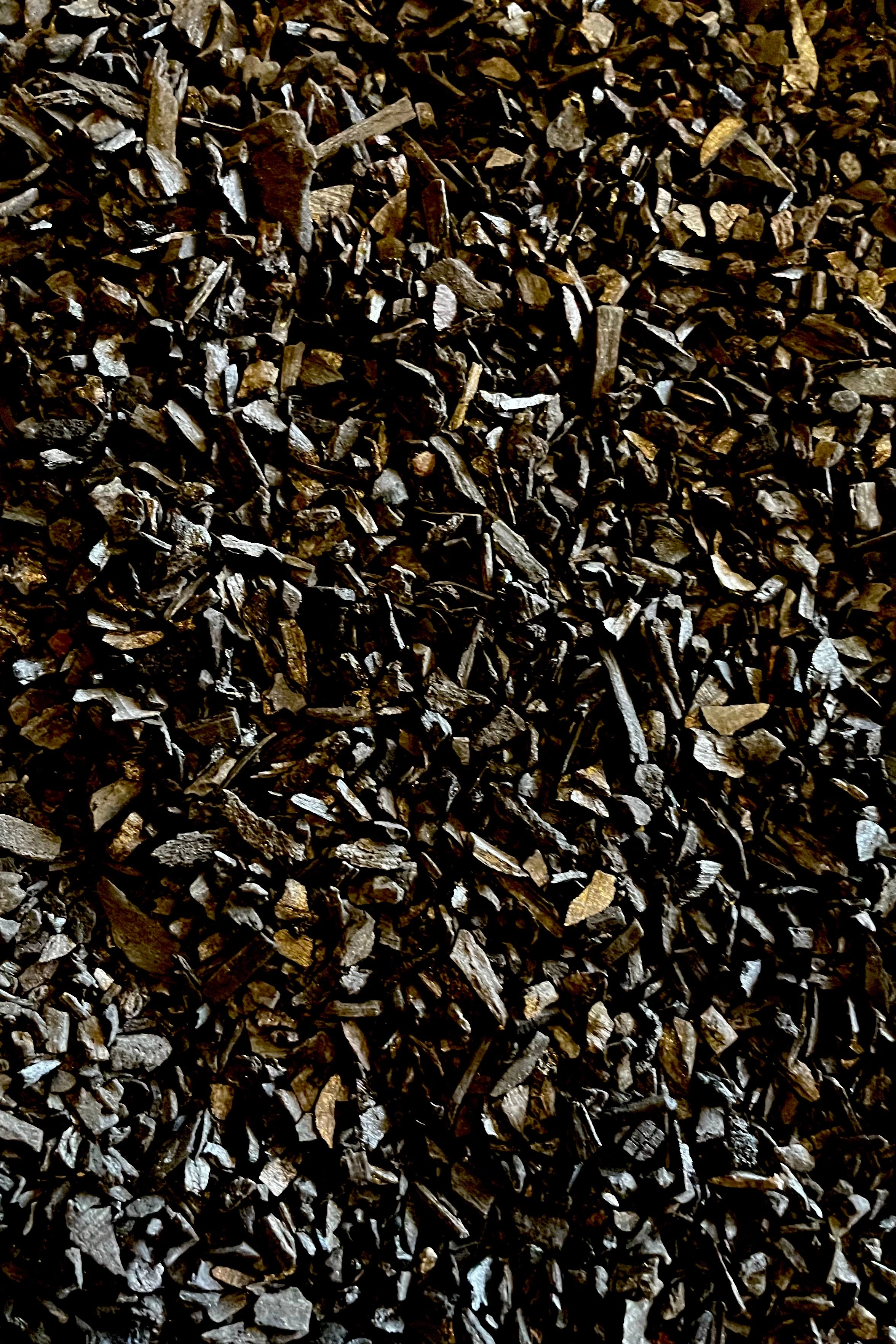 Pop-up bag of charcoal