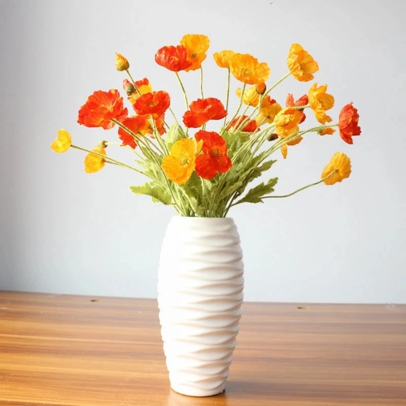 Poppy Artificial Silk Flowers Stem POPPY005-012