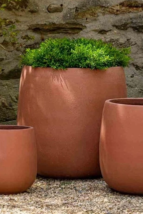 Potrero Terra Rosa Planter Large,indoor flower container
