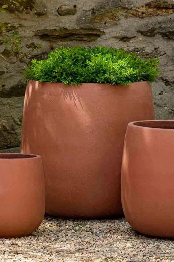 Potrero Terra Rosa Planter Large,indoor flower container