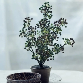 Potted Berry Bush 38cm,dried artificial flower
