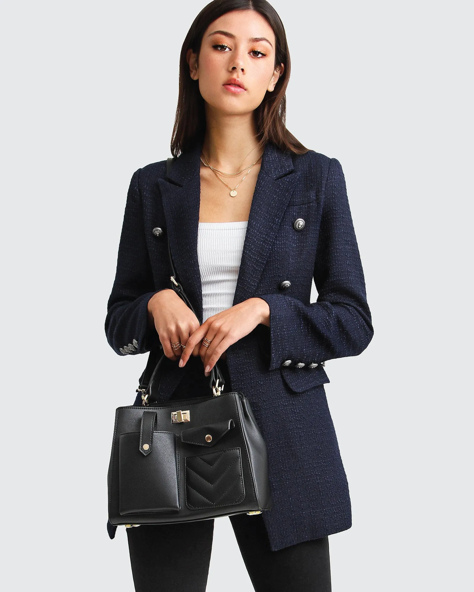 Prinzessin Polina Strukturierter Web-Blazer - Marine