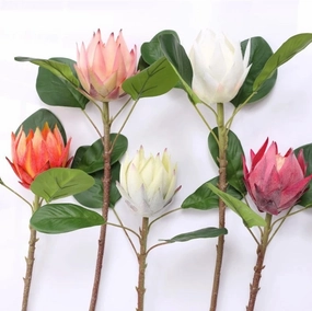Protea Artificial Silk Flowers 55cm Stem PROTEA009-013,dried artificial flower