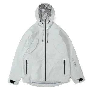 Purple Mountain Observatorium 3-Schichten Shell Jacke Weiß