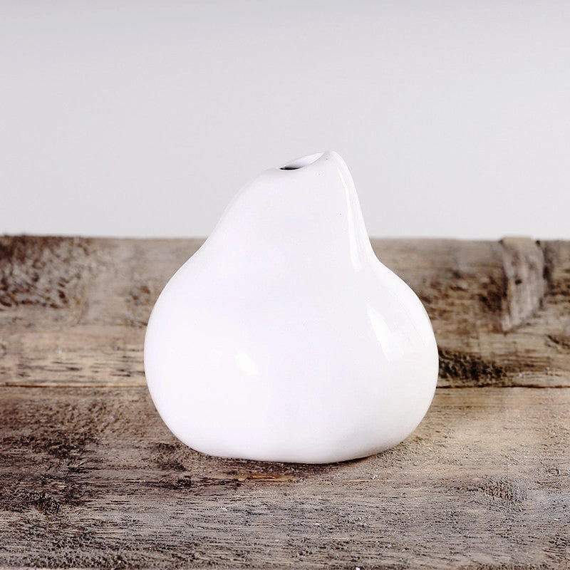 Pyrus Bud Vase,hand-painted ceramic vase
