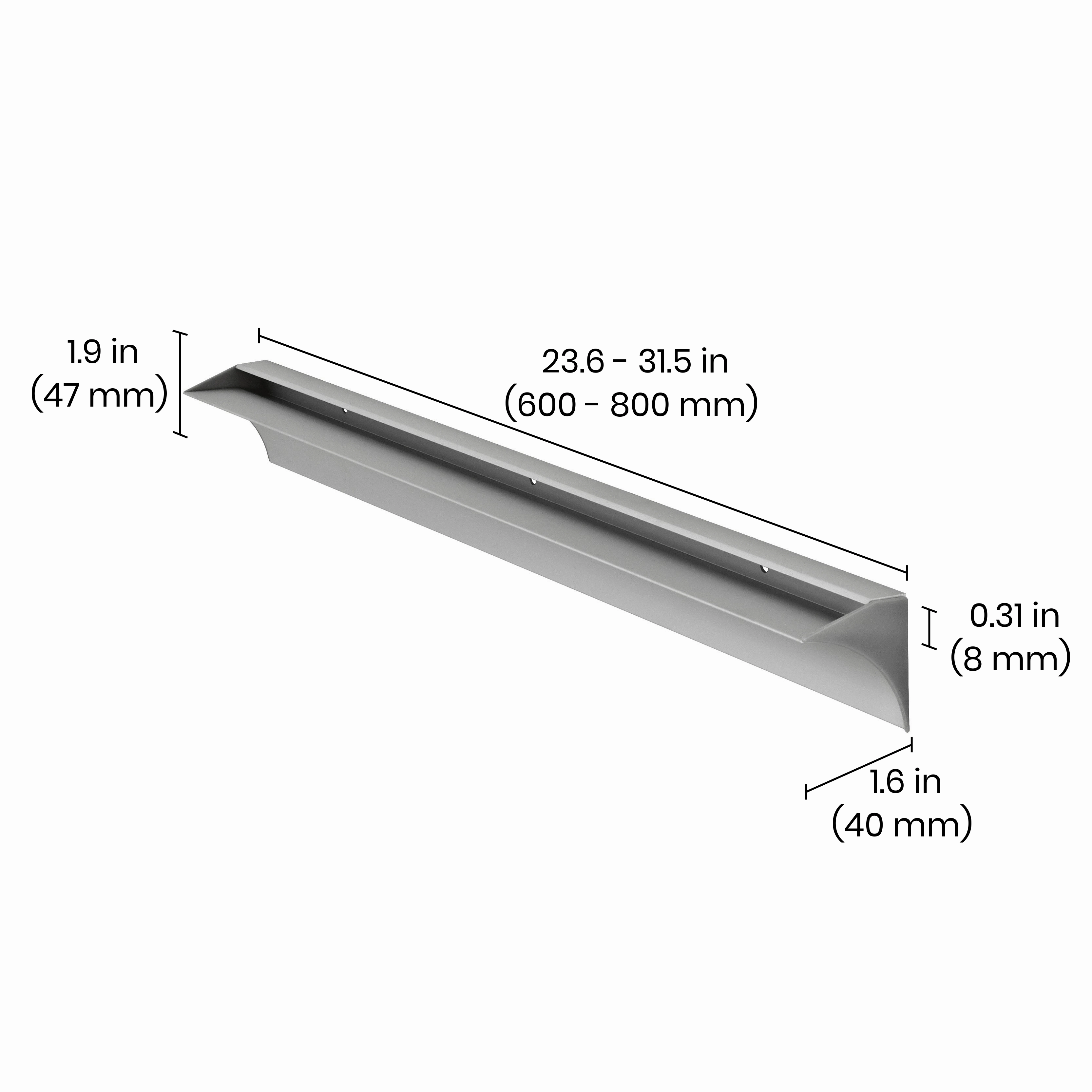 RAIL Glass Shelf Bracket
