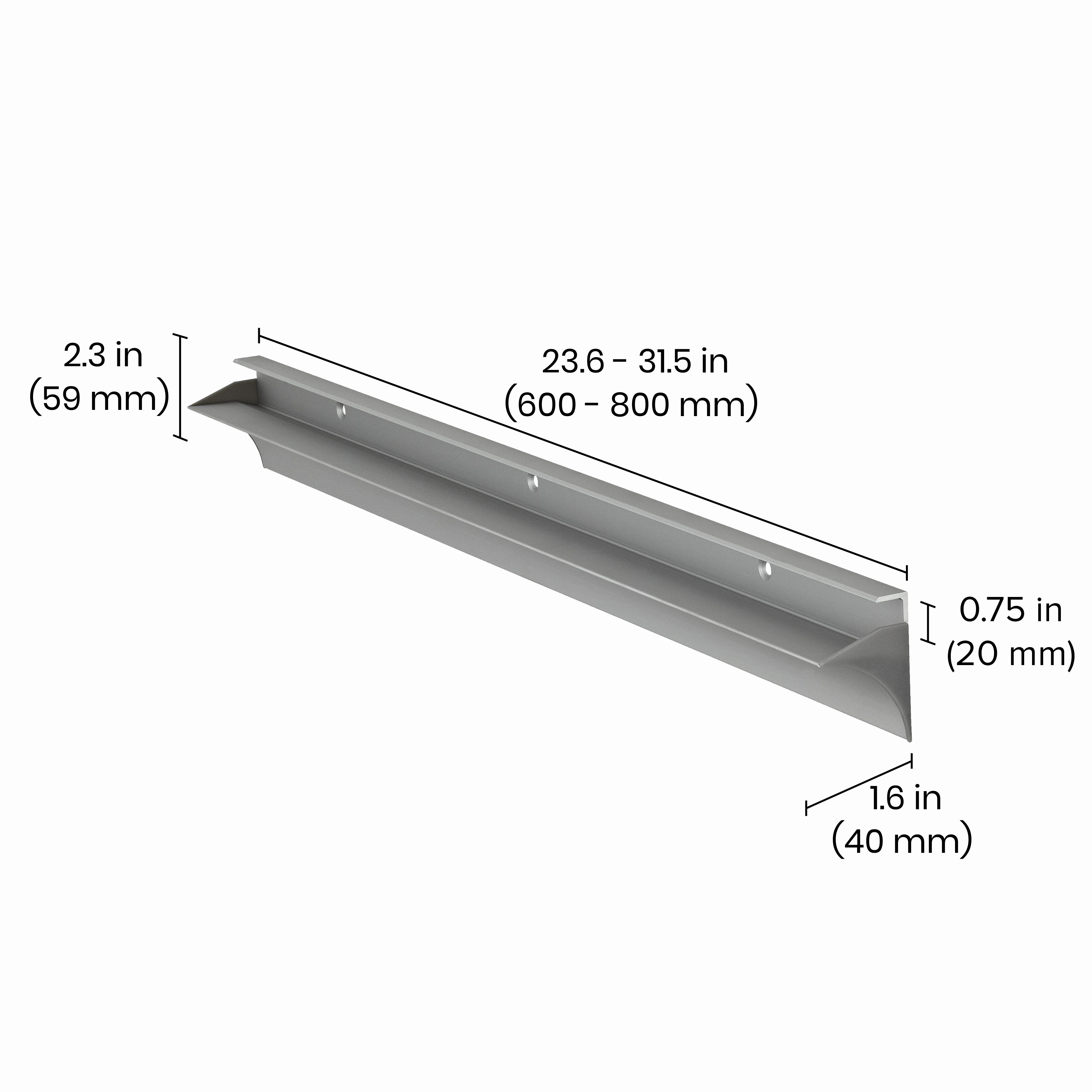 RAIL Wood Shelf Bracket