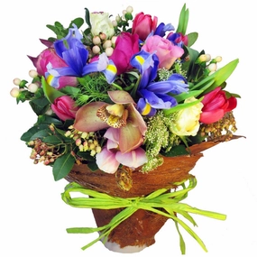 Rainbow Delight,artificial flower arrangement