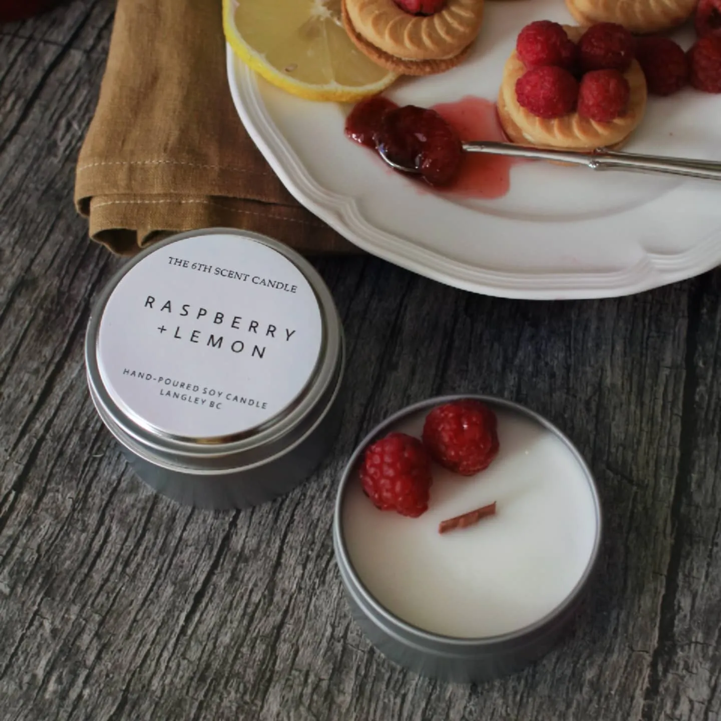 RASPBERRY   LEMON SOY CANDLE