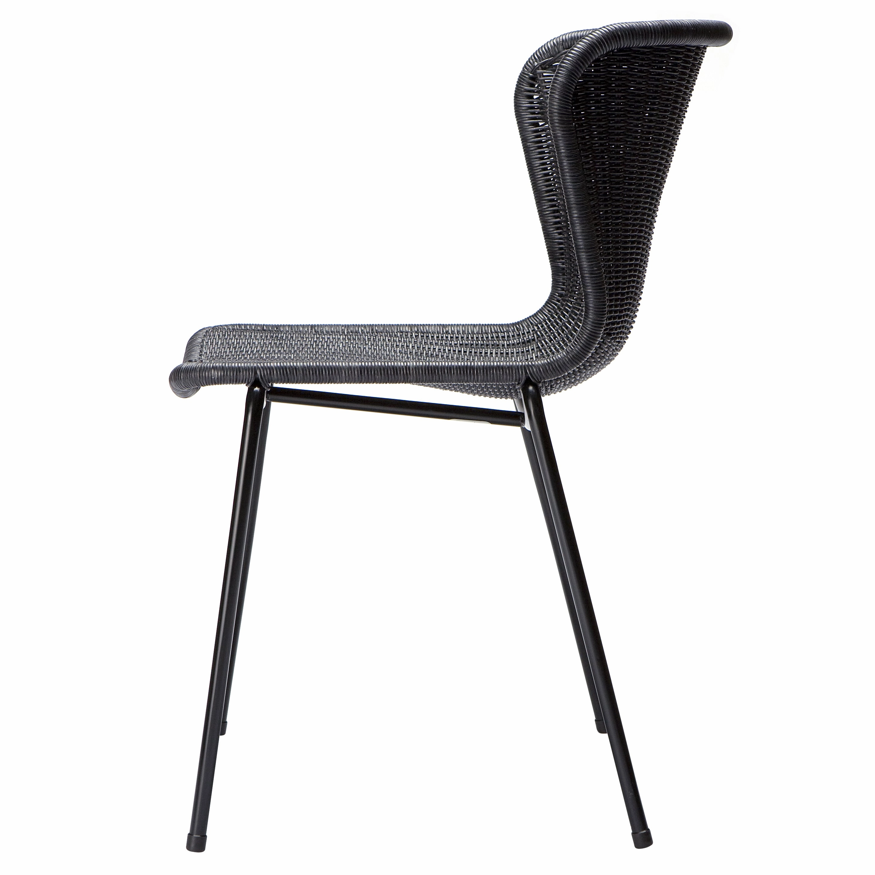 Rattan "Wing" Outdoor Dining Chair