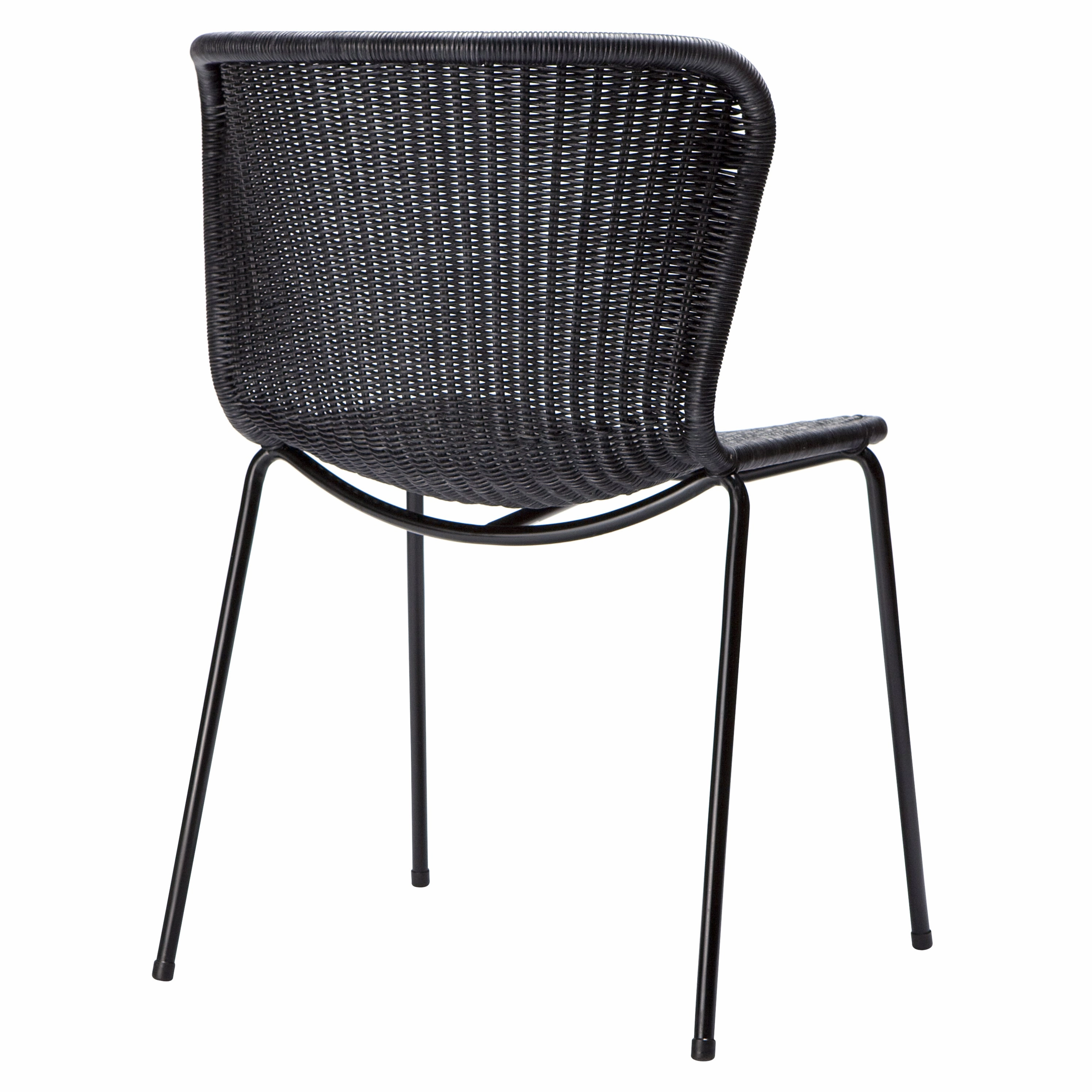Rattan "Wing" Outdoor Dining Chair
