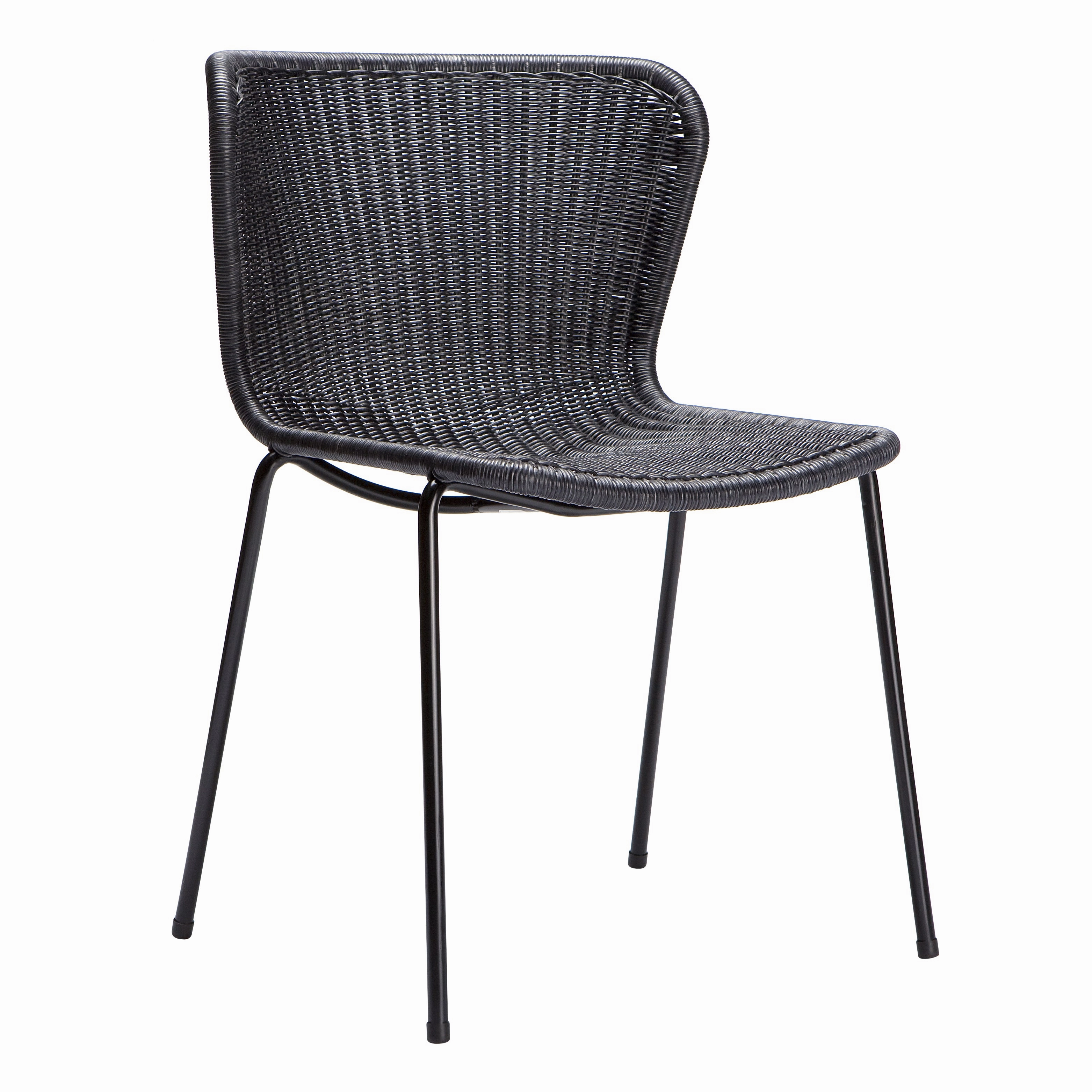 Rattan "Wing" Outdoor Dining Chair