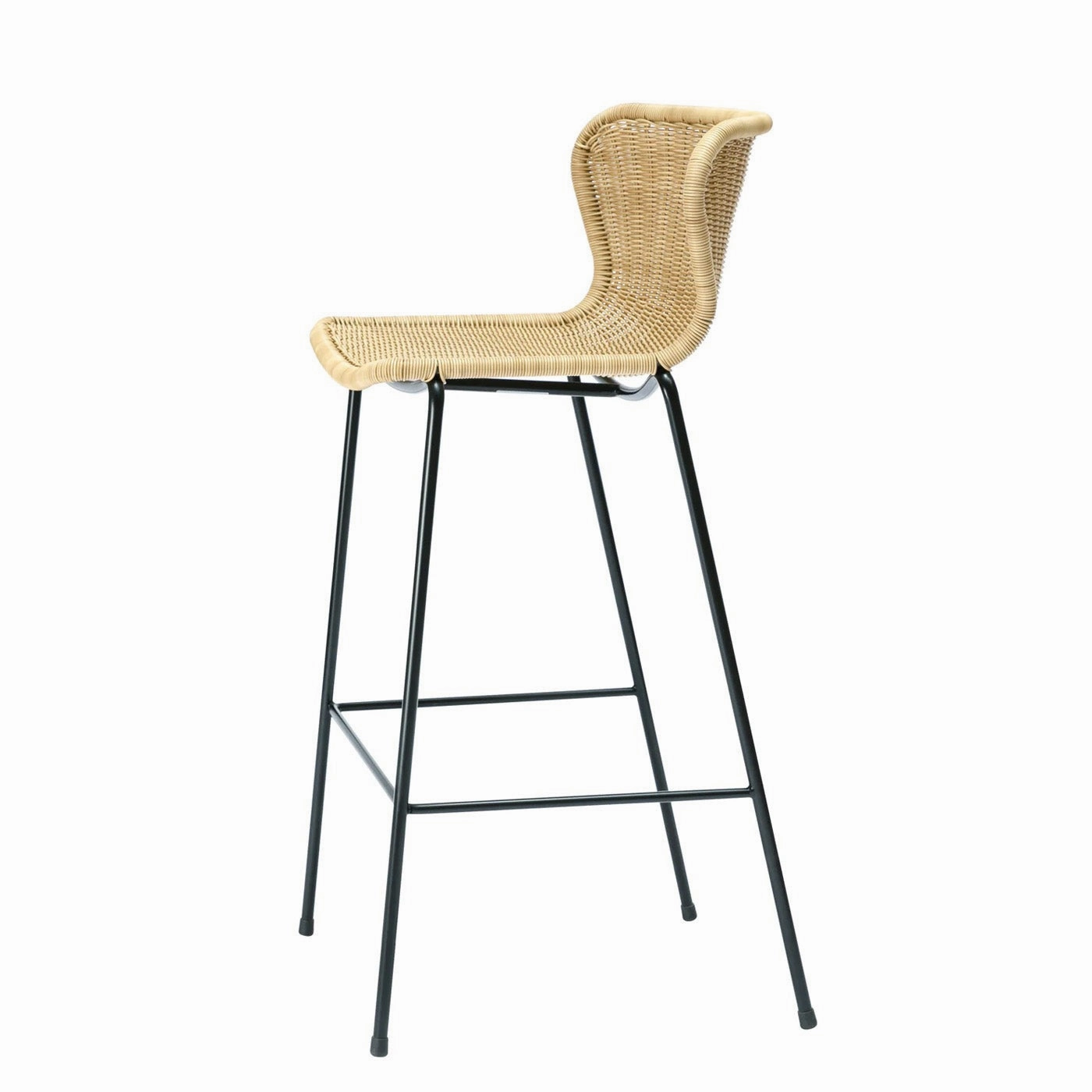 Rattan "Wing" Outdoor Stools
