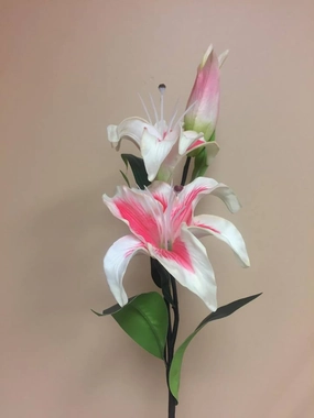 Real Touch Lily 2&1 29" - SB004 PK realistic flower bouquet  