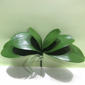 Real Touch Phalaenopsis Orchid leaf for Wedding home decor realistic flower bouquet  