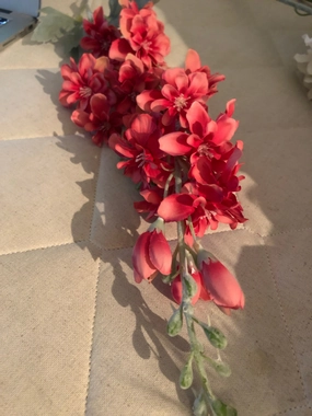 Red Artificial Silk flower Delphinium artificial flower bouquet  