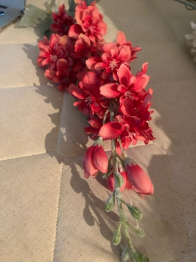 Red Artificial Silk flower Delphinium artificial flower bouquet  