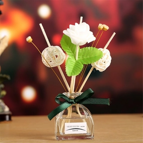 Reed Oil Diffusers with 3PCS,hand-painted ceramic vase