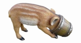 Resin Feeding Wild Boar,planting accessories kit