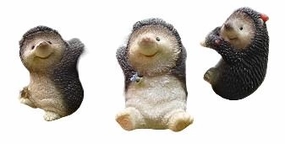 Resin Hanging Hedgehogs Set Of 3,planting accessories kit