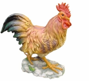Resin Rooster,garden field mower