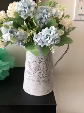 Retro Flowerpot Galvanized Iron,hand-painted ceramic vase