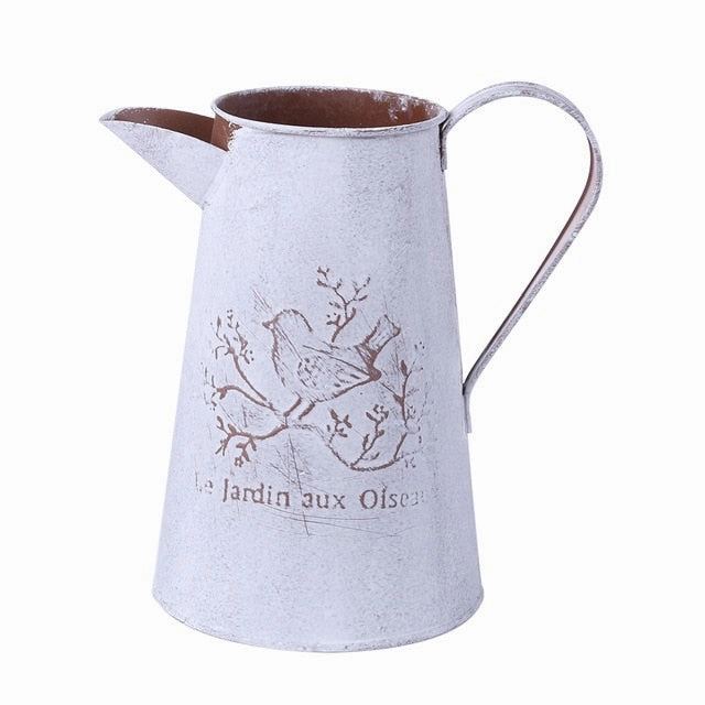 Retro Flowerpot Galvanized Iron