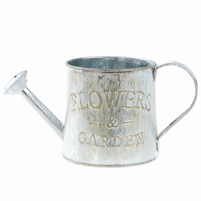 Retro Flowerpot Galvanized Iron