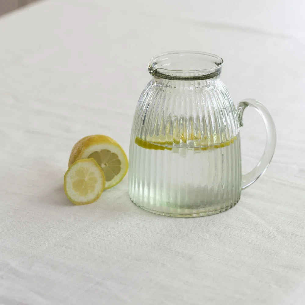 Ribbed Glass Jug 15cm