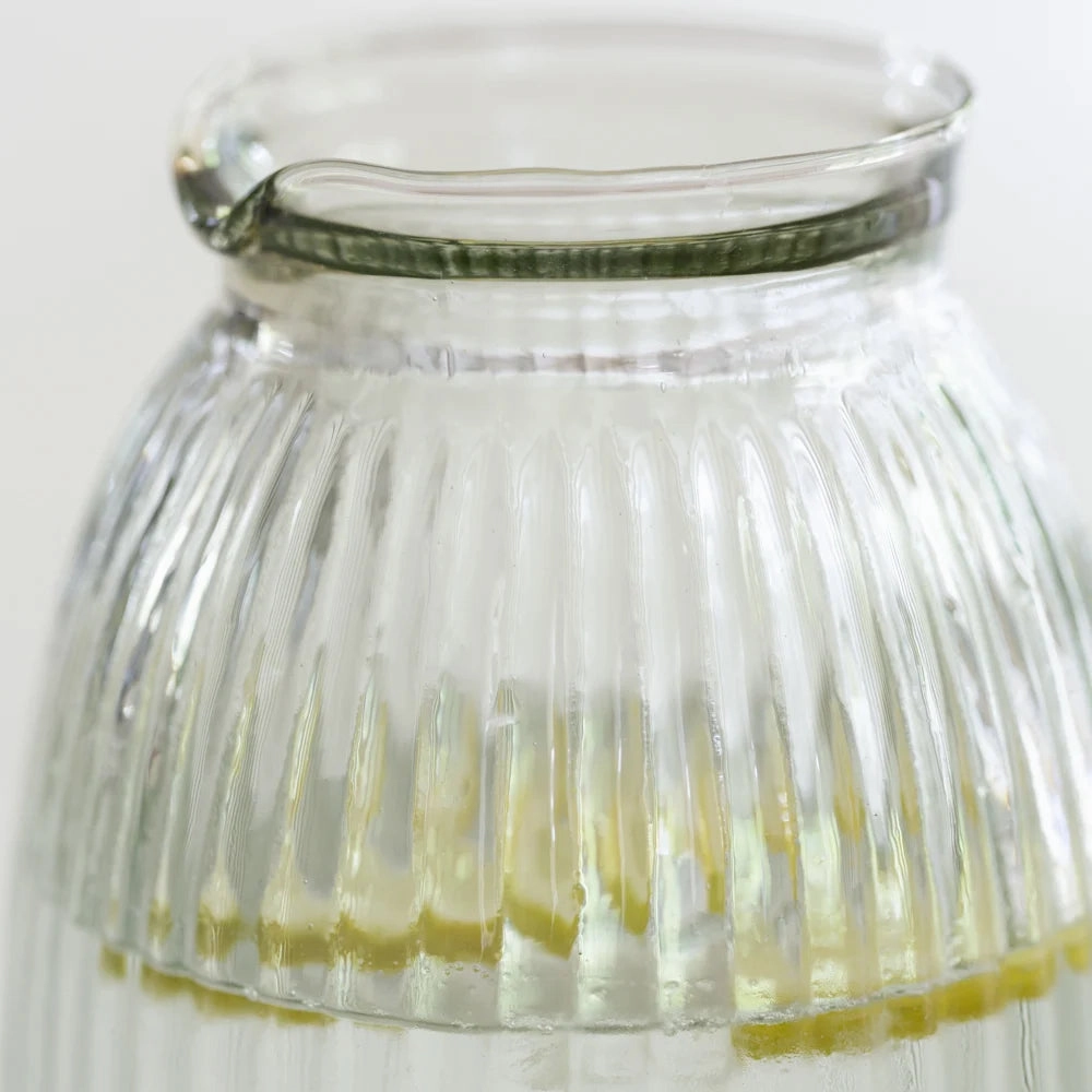 Ribbed Glass Jug 15cm