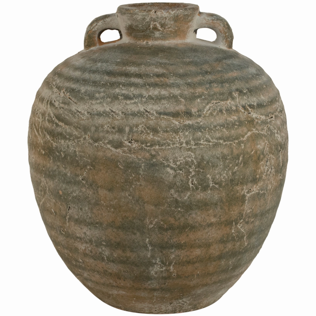 Ribbed Narrow Neck Rustic Vases