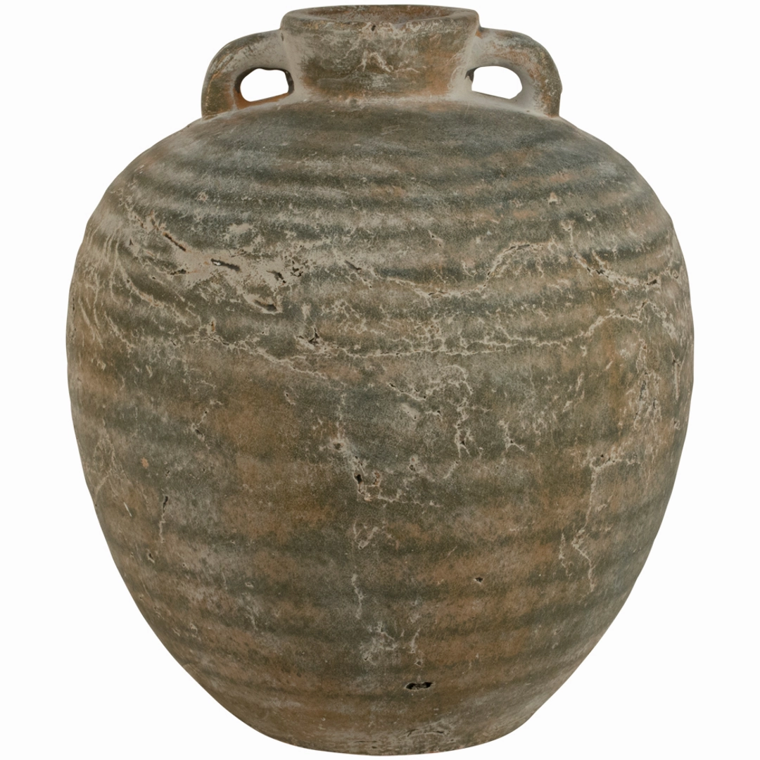 Ribbed Narrow Neck Rustic Vases