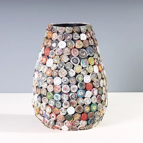 Riley Vase,hand-painted ceramic vase