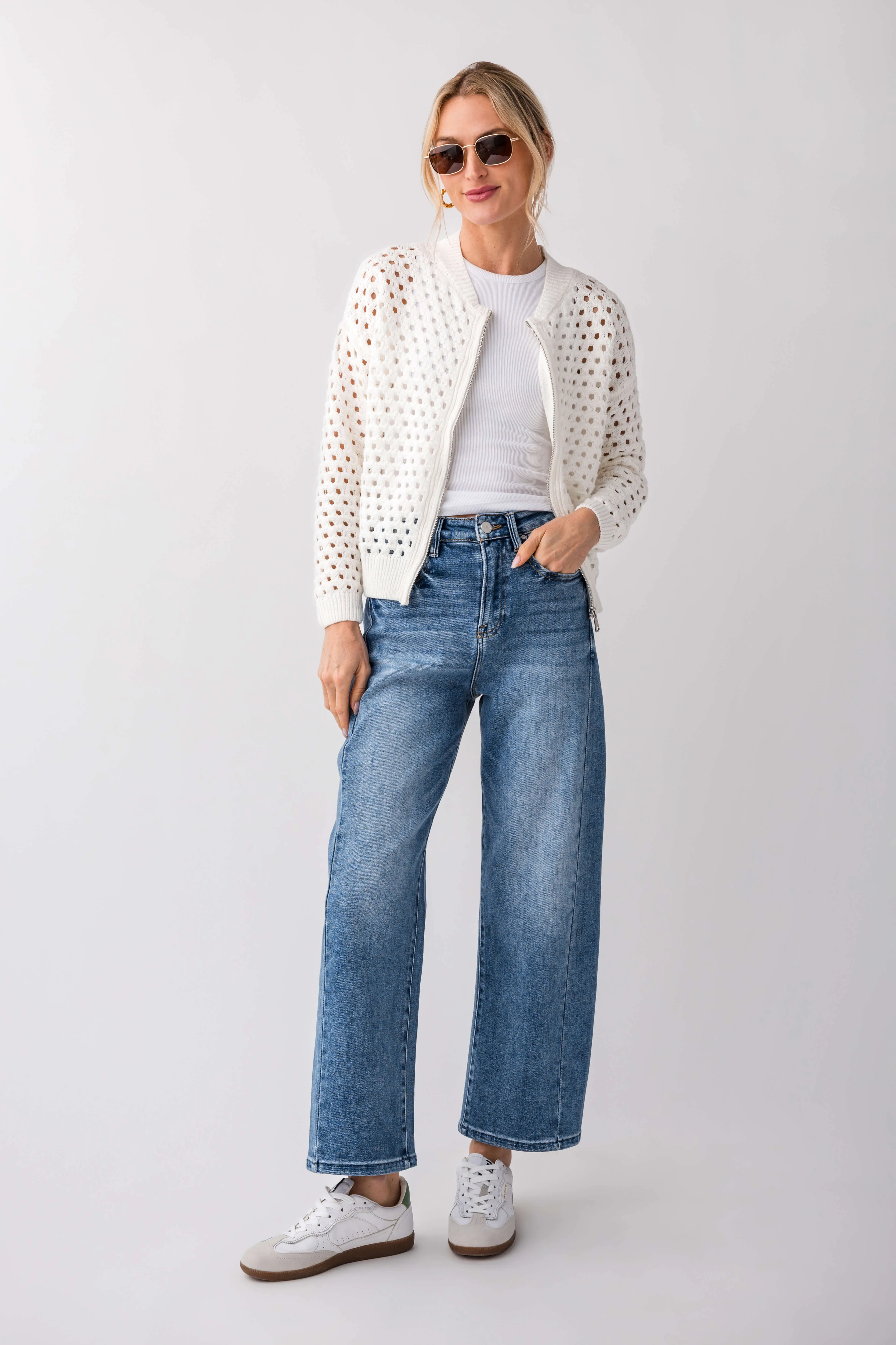 Risen Wren High-Waist Barrel Jeans