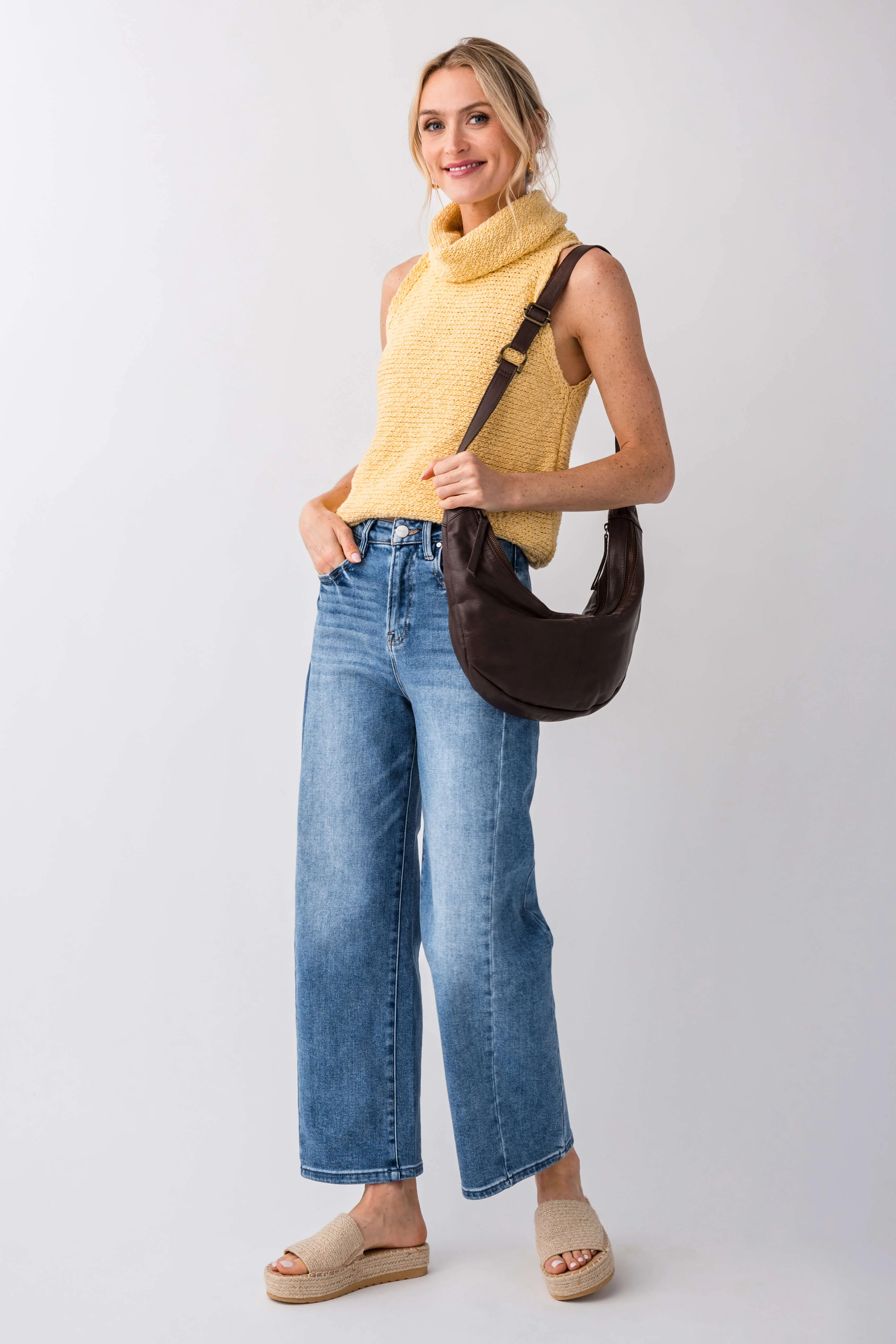 Risen Wren High-Waist Barrel Jeans