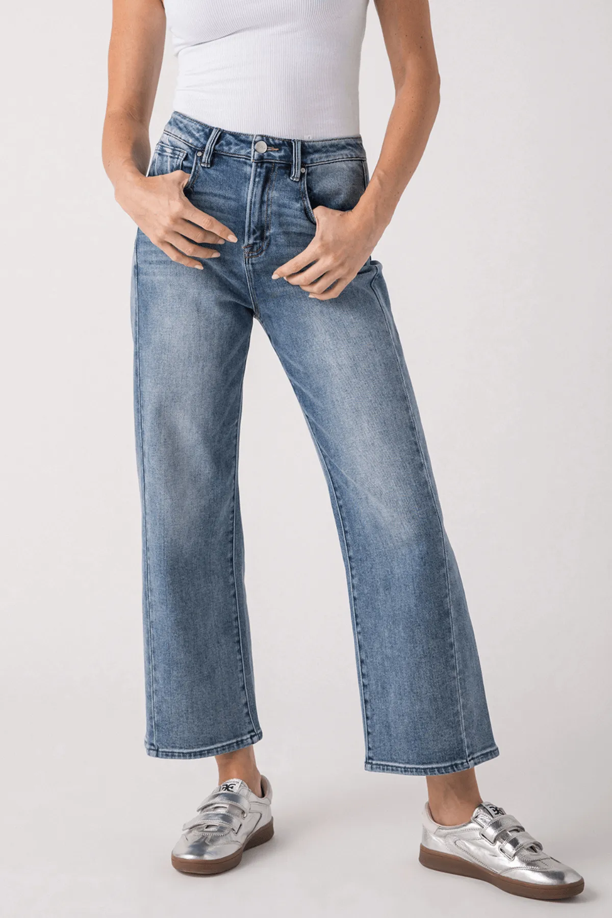 Risen Wren High-Waist Barrel Jeans