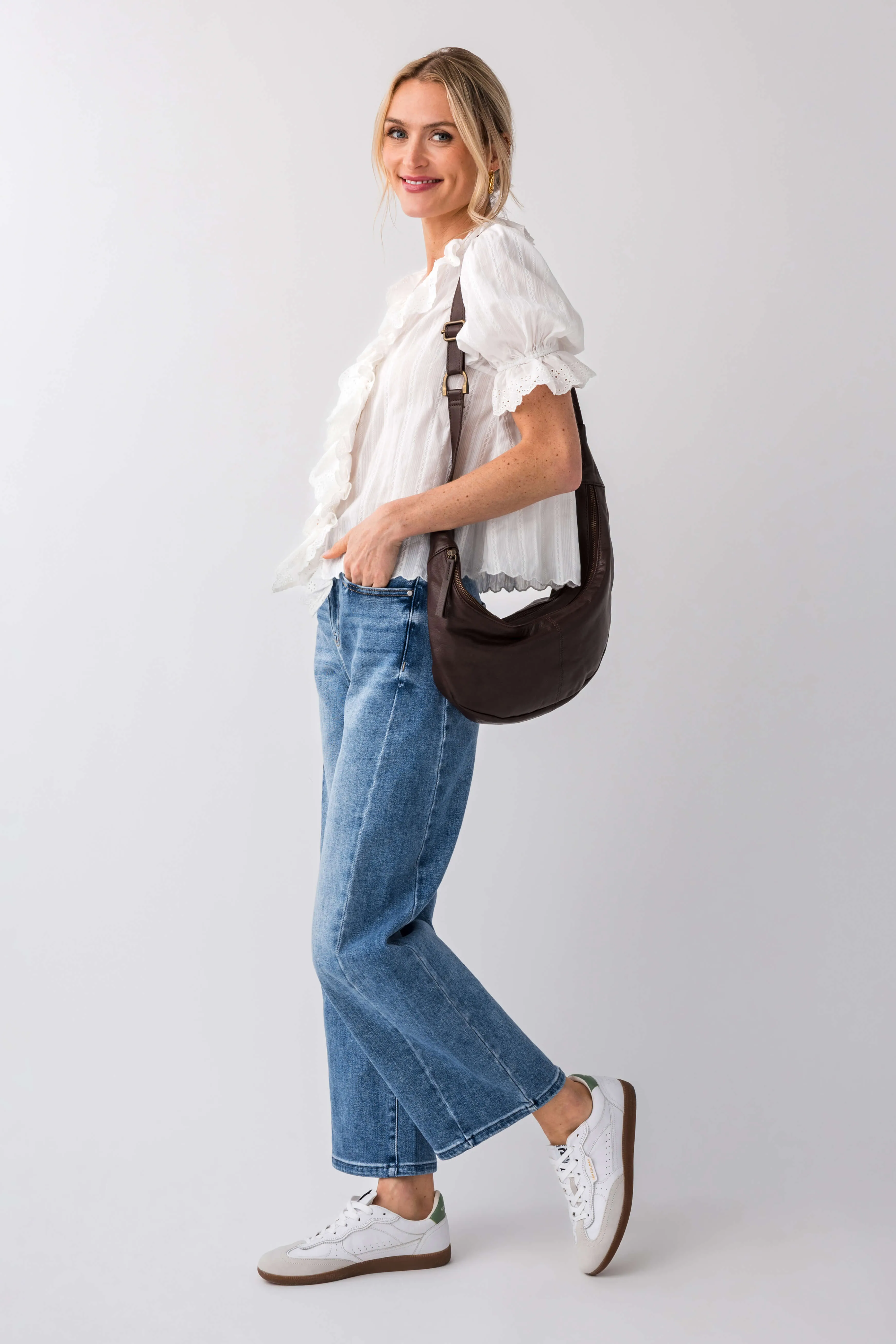 Risen Wren High-Waist Barrel Jeans