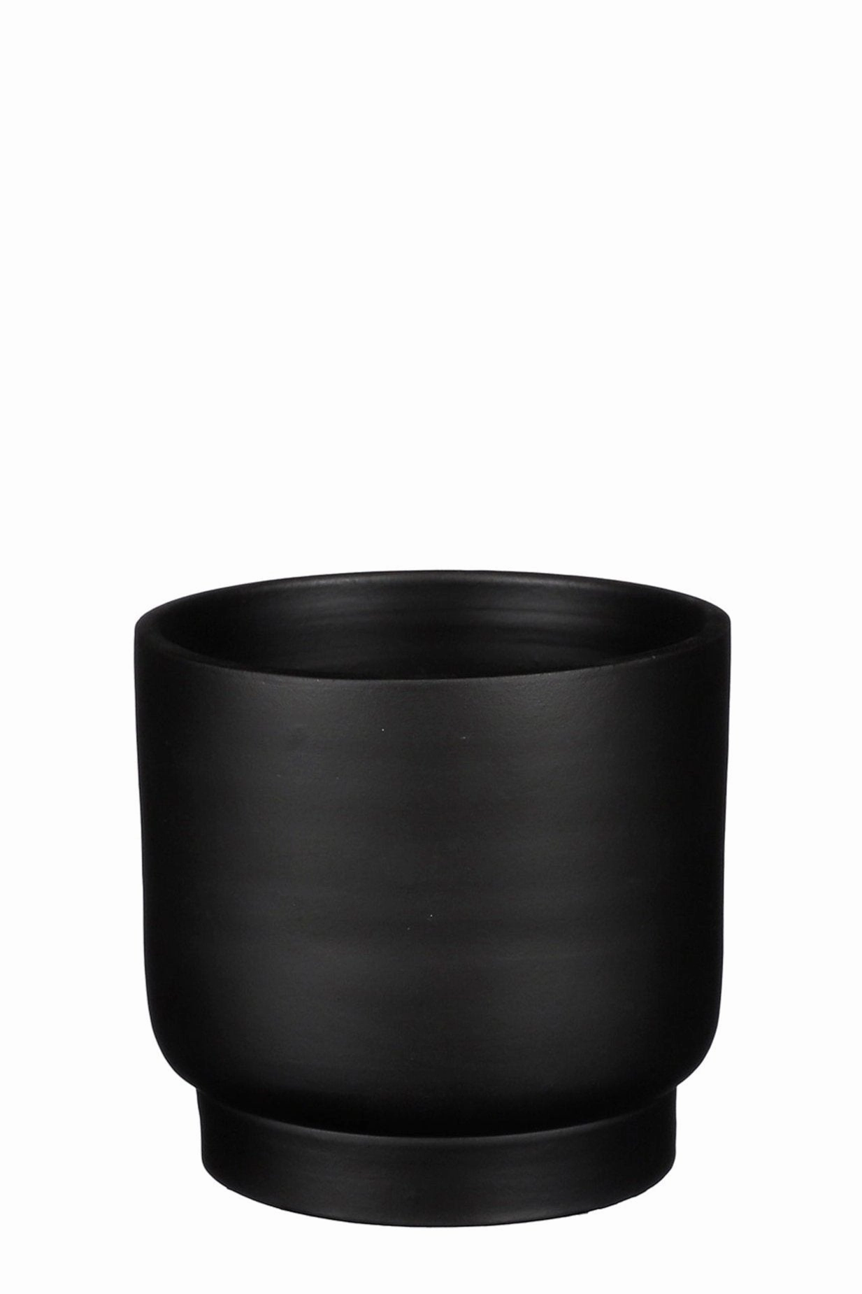 Riva Round Cachepot Black Large