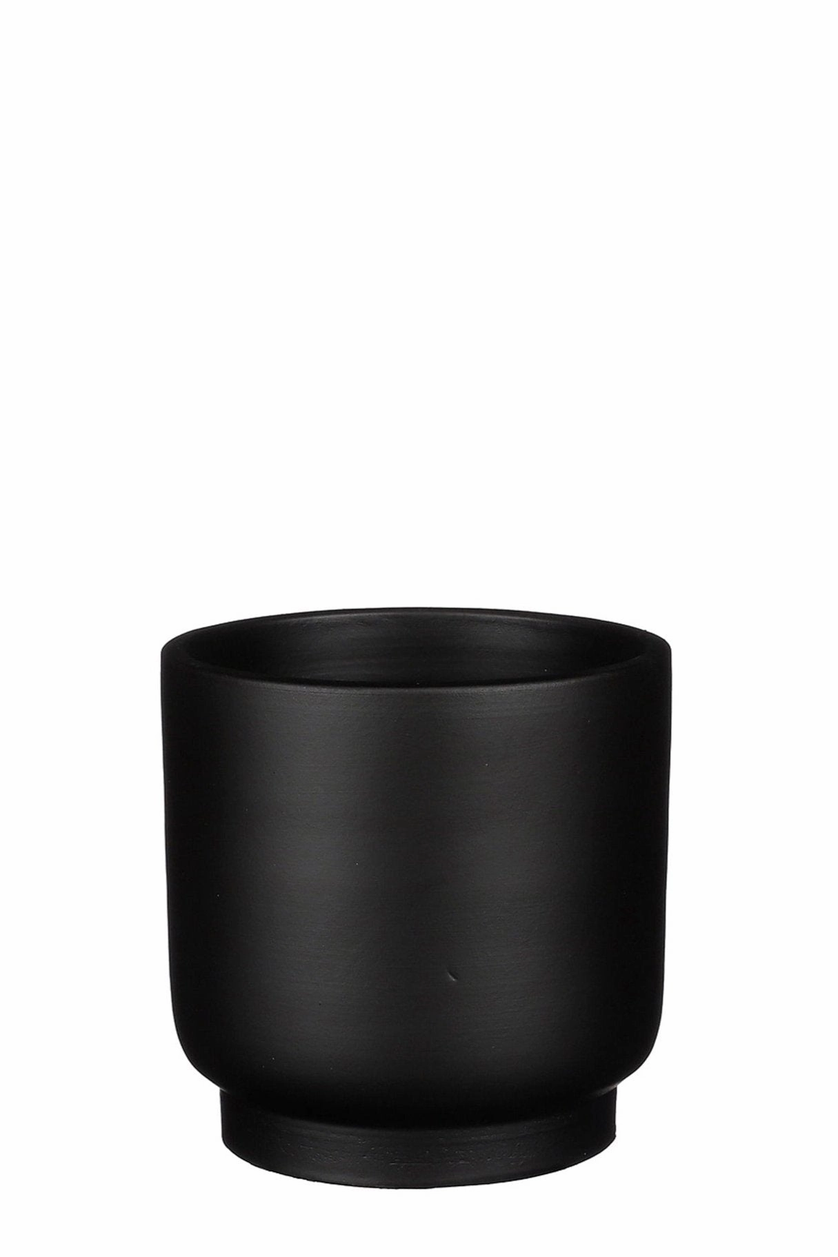 Riva Round Cachepot Black Small