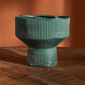 River Rum Ceramic Vase,hand-painted ceramic vase