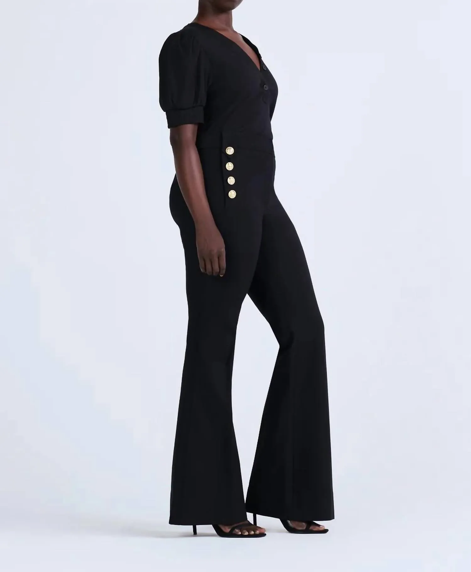 Robertson Flare Hose In Schwarz