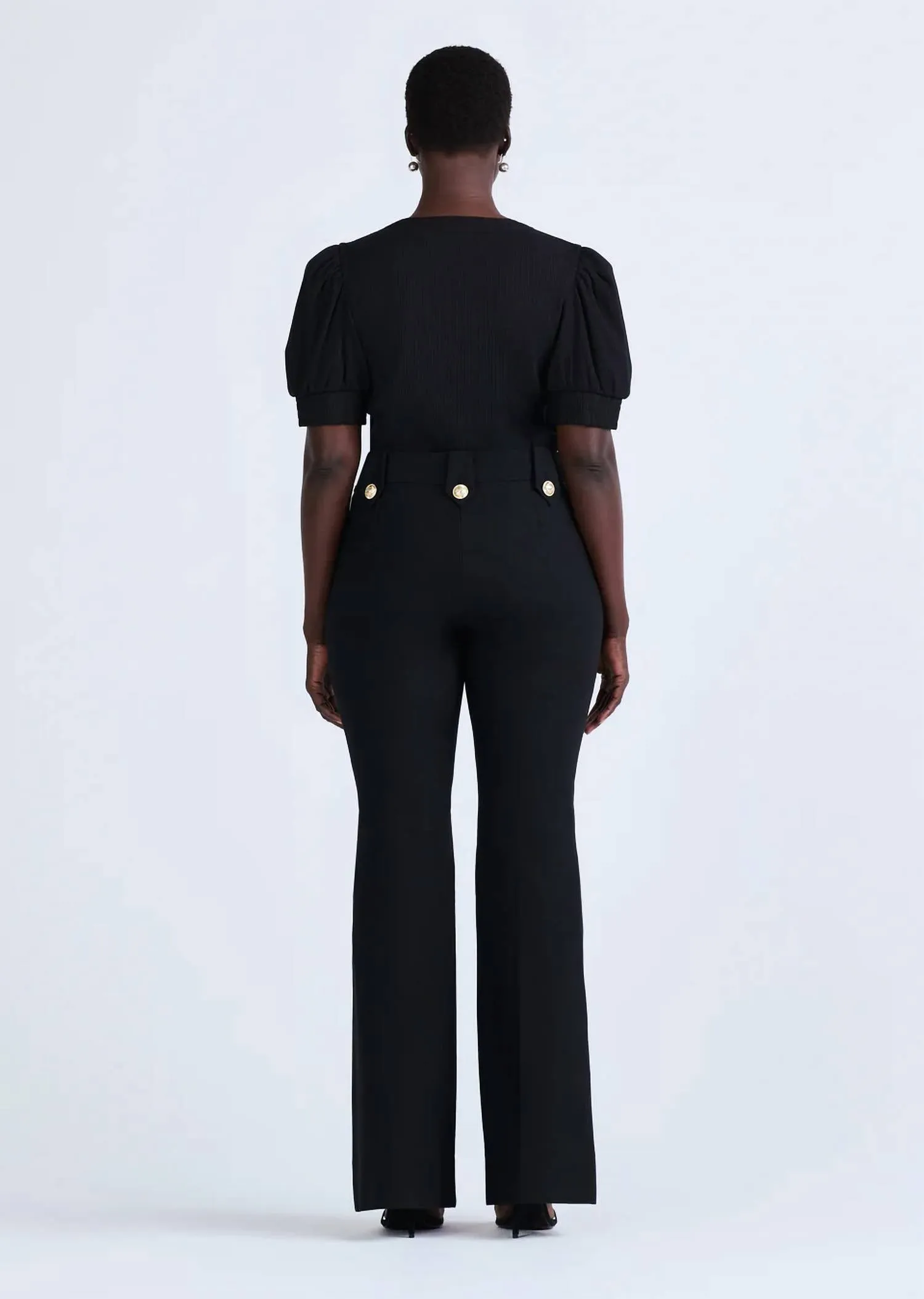 Robertson Flare Hose In Schwarz