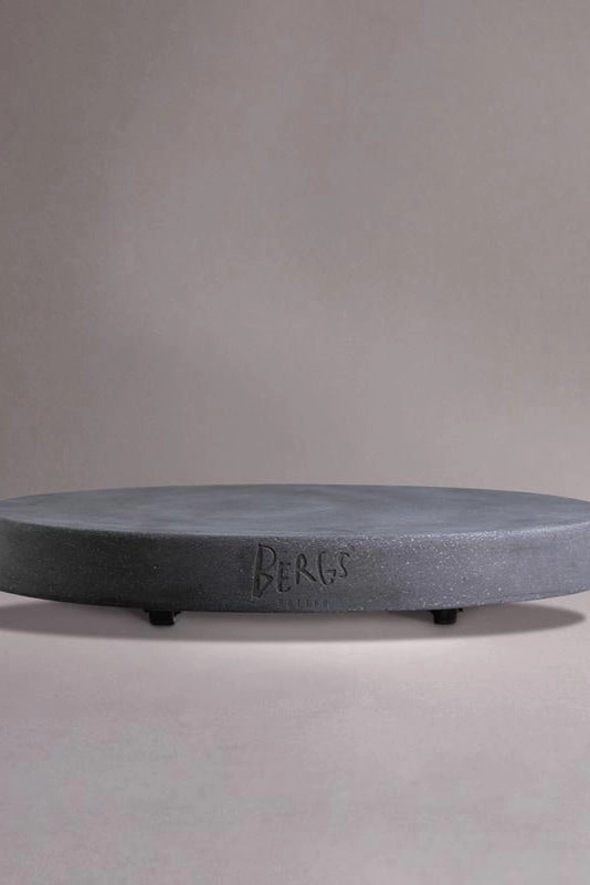 Rolling Stone Terrazzo Grey Trolley 13.8",potted plant decor