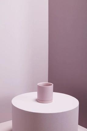 Romey Pot and Saucer Lilac,indoor flower container
